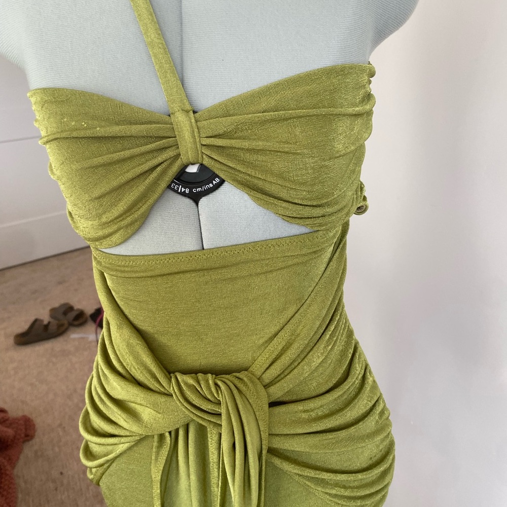 White Fox Boutique Olive Green Dress - Picture 6 of 8
